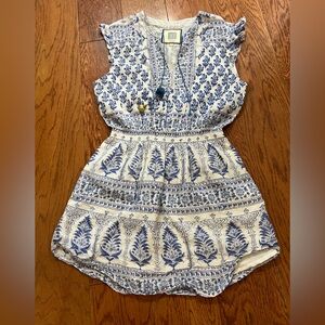 Alicia Bell Blue and White Mini Dress Kids